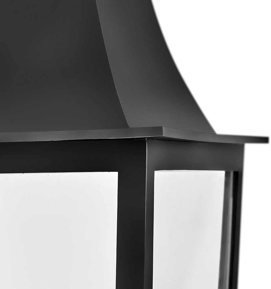 Hinkley Georgetown Small Wall Mount Lantern, Black