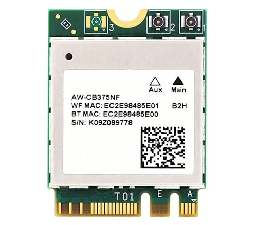 AW-CB375NF Dual-Band Wireless NIC 2.4G/5GHz Dual-Band WiFi 5 Bluetooth 5.0, RTL8822CE-CG Core miniatura 1