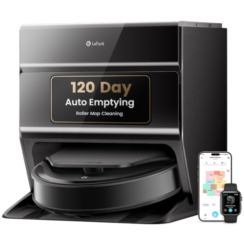 Lefant Robot Vacuum and Mop Combo, 23,000Pa, 120-Day Self-Emptying, M5 Pro