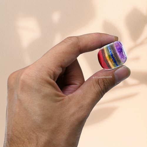 Image of Crystal Heaven Certified Chakra Healing Tumbled Stone,Natural Polished Crystals For Diy Crafts,Manifestation,Meditation,Pooja Feng Shui And Reiki Healing(30 Grams)