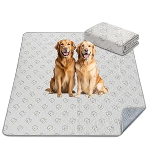 FXW Washable Pee Pads for Dogs, Puppy Pads with Super Absorbent, Specifically Designed Rollick/Homeplus 24inch 8 Panels Dog Playpen, 63″ Square, Khaki, 1 Pack
