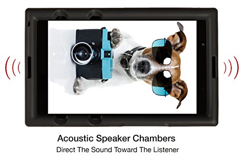 Bobj Rugged Case For Lenovo Tab 4 8 Inch Only Tb-8504F Or Tb-8504X (Not For Tb-8304F Or Plus Model Tb-8704) - Bobjgear Custom Fit - Patented Venting - Bobjbounces Kid Friendly (Bold Black) #TOP4