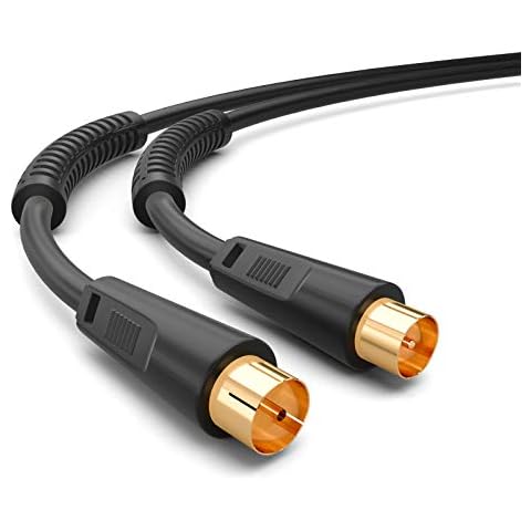 HB-DIGITAL Cable de Antena 1m con Filtro de Corriente Cover
