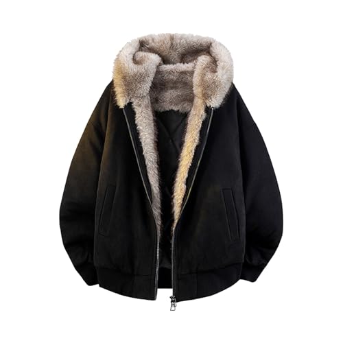 Veste polaire parka homme en laine coupe-vent avec poches gilet