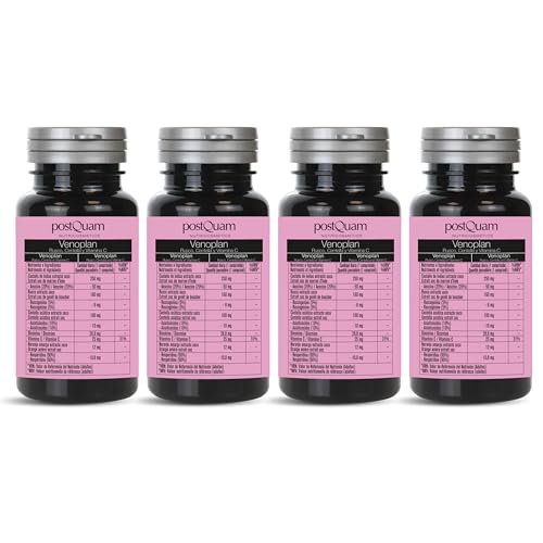 PostQuam - Venoplan Circulatorio 120 Comprimidos - Salud Venosa y Circulación - Alivio de Piernas Cansadas e Hinchadas - Con Castaño de Indias y Vid Roja