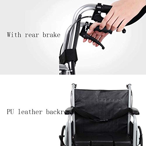 LUNYI Sedia a Rotelle, in Alluminio Leggero