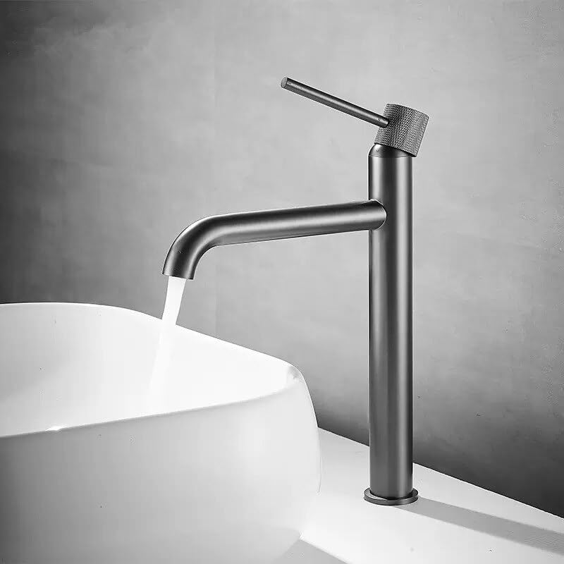 Robinet de salle de bains anti-éclaboussures avec grue à eau pivotante en laiton robuste