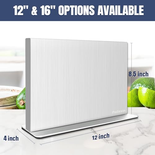 Pailexin Magnetic Knife Block Without Knives—Stainless Steel Double-Sided Magnetic Knife Holder Stand with Strong Magnets, Knife Storage Organizer for Kitchen Counter top by Pailexin - Image 5