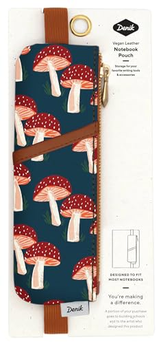 Notebook DENIK anti-page cornée pochette navy mushroom 11 pouces de protection