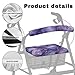 Rerteryuro Purple Marble Rollator Walker with Seat Cover Walker Accessories Rollator Walkers for Seniors with Seat Cover Set Stretchable Protection Covers