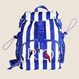 Bolsa Farm Pipoquinha Listras Azul RIo Verão