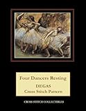 Four Dancers Resting: Degas Cross Stitch Pattern