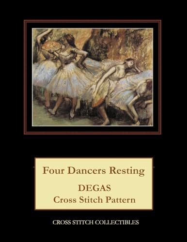 Four Dancers Resting: Degas Cross Stitch Pattern
