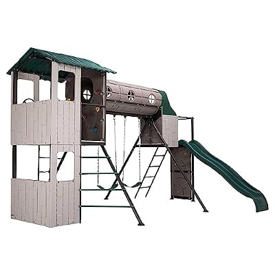 Lifetime Adventure Tunnel Swing Set Playset
