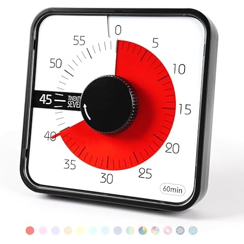 19 cm Minuteur à rebours, minuteur visuel, minuteur d'examen Cover