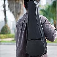 Mdvora Ukulele Case for 21 Inch, Black, Waterproof, Durable