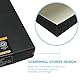 Lineco 27,9 x 35,6 cm Klapp Folio Aufbewahrungsbox, 4,4 cm, Metall Tiefer Rand Archivierung Faltschachtelkarton, Abnehmbarer Deckel, Farbe: Schwarz