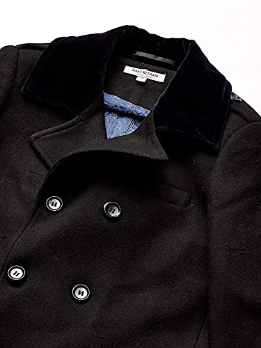 Image of Isaac Mizrahi Boy's 2-20 Velvet Collar Quilt Lined Wool Blend Peacoat