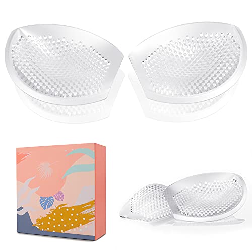 Silicone Bra Inserts, VENHOL Bra Pads Inserts Clear Silicone Gel Push Up Breast Cups, Suitable for Bra Swimsuit Sports Bra, 1 Pair