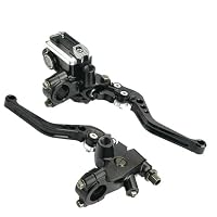 Leve Serbatoio Freno E Frizione Moto - 1 Paio, Universale Per Manubrio 7/8 Pollici, Alluminio CNC
