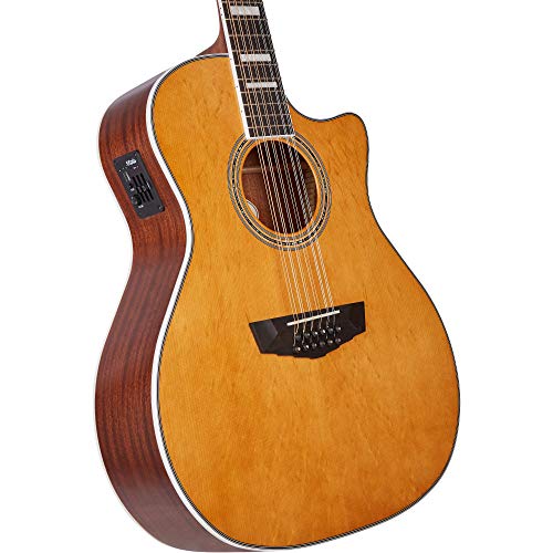 D'angelico Electro Acoustic 6 String Guitar, Right, Vintage Natural (Dapg212Vnataps) #TOP2