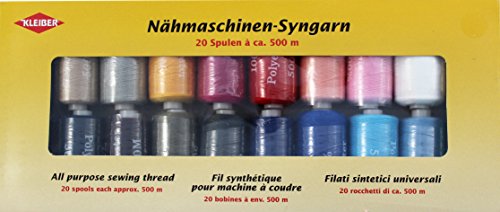 Kleiber 71058 Nähmaschinen Syngarn Nähgarn, Polyester, Mehrfarbig, 29 x 12,5 x 3 cm
