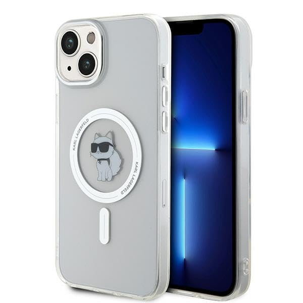 Karl Lagerfeld KLHMP15MHFCCNOT Coque pour iPhone 15 Plus 6,7" Coque rigide transparente IML Choupette