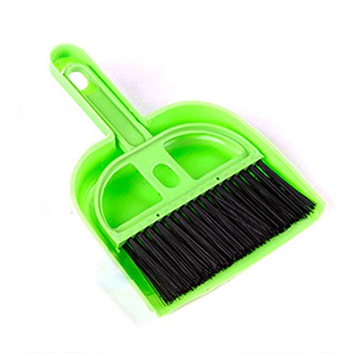 Vektenxi Premium Qualität Mini Kunststoff Reinigung Kehrmaschine Kehrschaufel Besen Set für Haustiere Haushaltsgerät zufällige Farbe – Bild 3