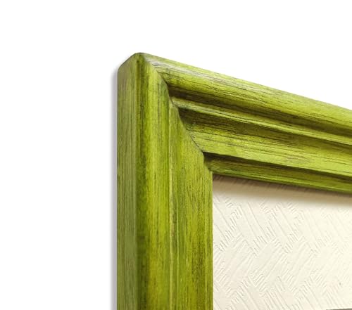 Image of Photo Frame 8x8 | Wall Frames | mini Frames | Green Wood Frame for Wall | Adds Style to Any Room, Best Gift for Friends (8x8 inch, Green Color)