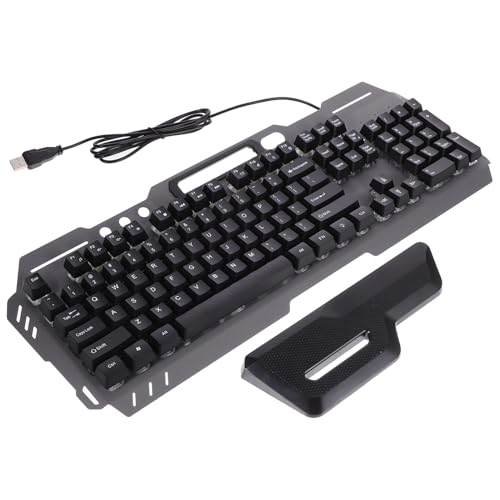 Clavier filaire LED avec repose-poignet et 104 touches étanche pour le bureau