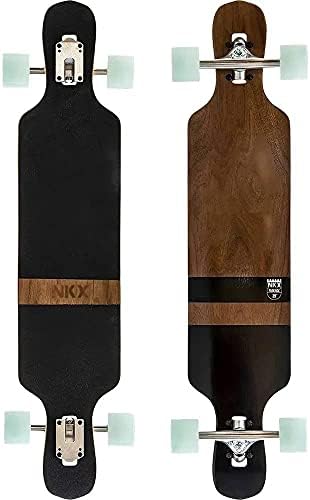 NKX Canadiens Longboard (Walnut) 38.58" Canadian Maple Board for Cruising and Freestyle