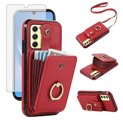 Coque Galaxy S24 FE Asuwish antichoc rouge avec protection integrale en silicone Housse