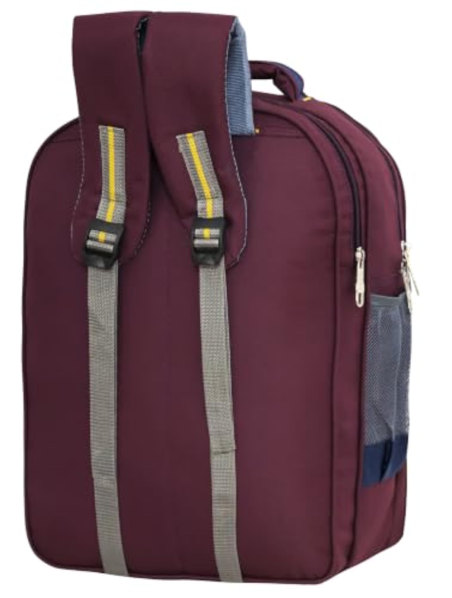 Hackon Star Backpack Maroon and Navy Blue