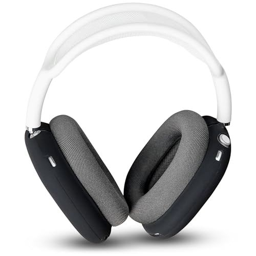 WC ShellZ Max - Protective Headphone Exterior Shell Covers for Airpods Max Made by Wicked Cushions | Made with Premium Silicone | Black
