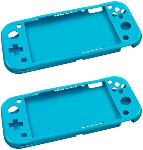 Switch Protectors 2Pcs Soft Silicone Full Protective Case Cover for NS Switch Lite Game Controller Switch Console Case Blue Green