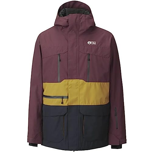 Picture M Naikoon Jacket Oliv - Atmungsaktive wasserdichte Herren Ski Jacke, Größe M - Farbe Dark Army Green
