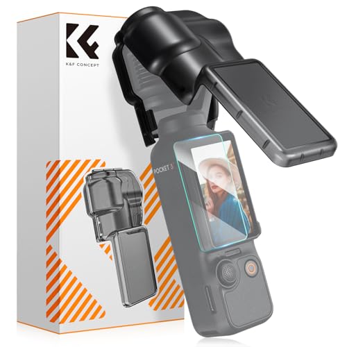 K&F Concept Protective Cover Case for DJI Osmo Pocket 3, Gimbal Screen Protector Lens Guard, Plastic Case Pocket 3 Accessories