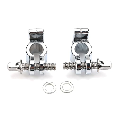 1 par de Abrazaderas Conectoras para Batería de Aleación de Zinc, clip con tornillos 2 piezas miniatura 1