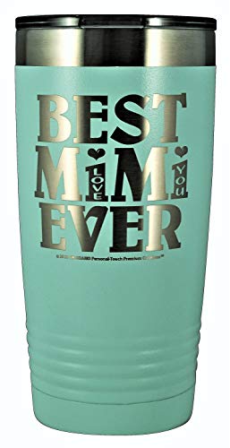 Gifts For Mimi – “Best Mimi Ever ~ Love You” Gk Grand Engraved Stainless Steel Vacuum Insulated Tumbler Travel Coffee Mug Hot Cold Wine Mothers Day Birthday Christmas (Pastel Teal, 20 Oz) #TOP16