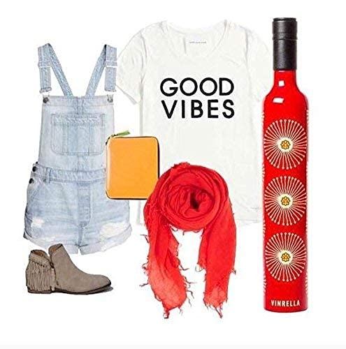 Vinrella Wine Bottle Umbrella, Umbrellas For Rain- Portable And Compact Umbrella For Travel, Waterproof And Windproof Umbrella, Fun Gift, Uv Blocker #TOP3