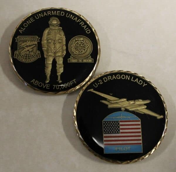 Reconnaissance U2 / U-2 Dragon Lady Spy Plane CIA/Air Force Challenge Coin (These Insignia Will Perfectly Complement Your Collection)