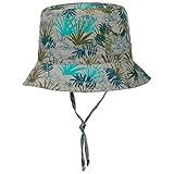 Mit Kinnband maximo Levon Bucket Kinderhut mit UV-Schutz Fischerhut Sonnenhut Sommerhut Jungenhut (51 cm - beige)