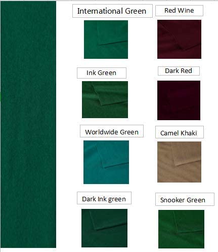 Feishibang Dark Red Wool Billiard Cloth - Pool Table For 6,7,8 Or 9 Foot (For Uk6 Table) #TOP1