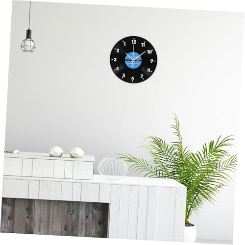 Horloge murale vinyle inversée design créatif Toyvian calme - 8