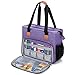 LUXJA Embroidery Project Carrying Case, Embroidery Kits Storage Bag (Bag Only), Purple