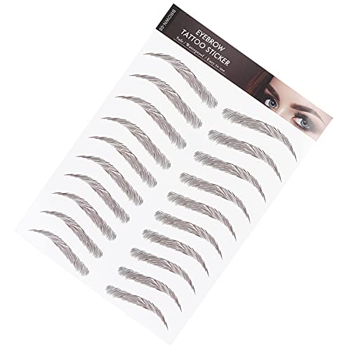 Eyebrow Transfers Stickers for Women & Girls -, Lasting, Peel-Off False Eyebrows in Brown-08, Makeup Solution for -Looking Brows - Image 4