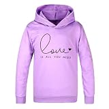 Kinder Hoodies Sweatshirts Langarm Sweatshirts ... (Purple, 18-24 Months)