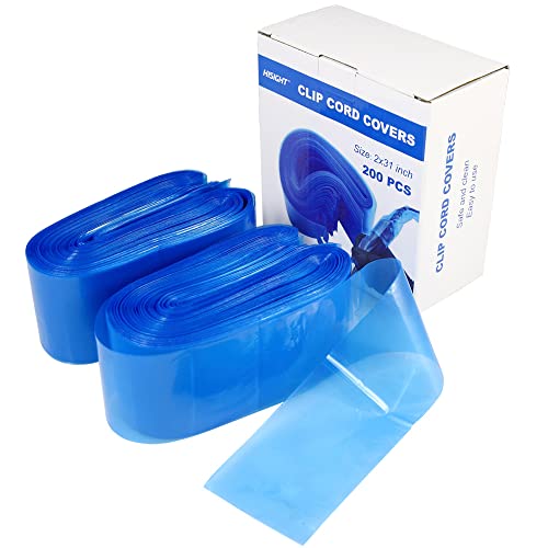 Hisight Tattoo Clip Cord Covers 200pcs Heavy Duty Disposable Hygiene Tattoo Clip Cord Sleeves Covers Supply Tattoo Machine Gun Accessories (blue-200) - Thumbnail 2