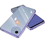 【FULEEYUHN】AQUOS wish4 ケース クリア 軽量 薄型 黄変防止 ウィッシュ4 カバー 透明 SH-52E SH-M27 対応 スマホケース 上質TPU素材 柔らかい手触 耐衝撃 レンズ保護 傷防止 落下防止 耐久性 ストラップホール付き(パープル)