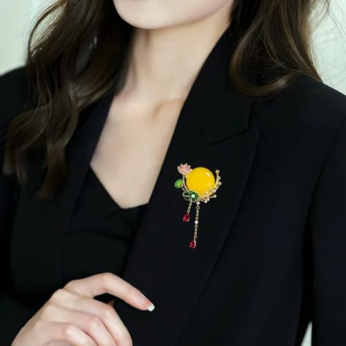 Image of HETICA Women Animal Floral Brooch Pin Accessory Perfect as a Gift for Anniversary Celebrations, Parties, Or Everyday Wear